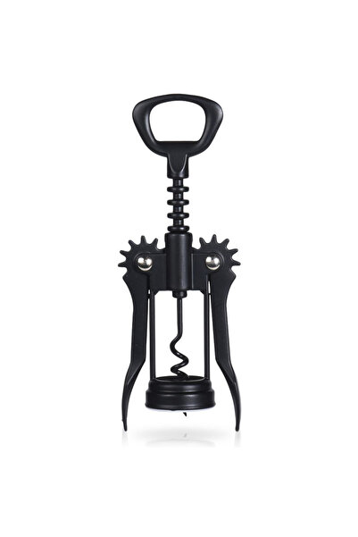 shumee Tirbușon de vin din metal negru, 16 cm