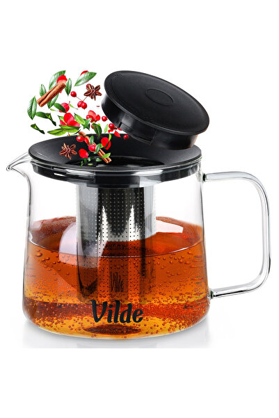 shumee Ceainic din sticlă termorezistent cu infuzor 1,5 l