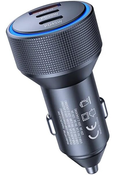 E&D Collection Hepu Hp-780 105 Watt Araç Içi Şarj Cihazı 3.1A Pd 45 Watt Fast...