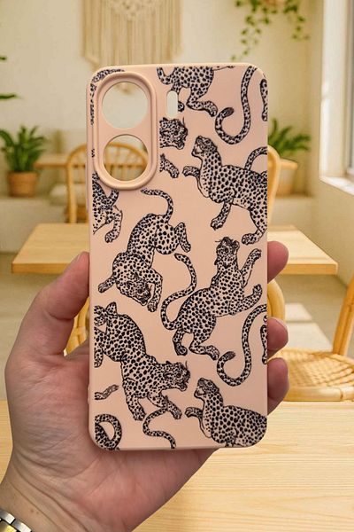 Vip Case Redmi̇ 13C-Leopard Pattern Launch Camera Protected Soft Silicone Rubber Kılı277