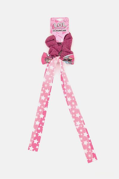 L.O.L. SURPRISE Toddlers Girl 1 Piece Graphic Scrunchie, Pink Combo