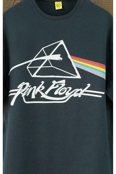 Overdrive Pink Floyd Dark Side of the Moon Oversize Short Sleeve Black T-Shirt