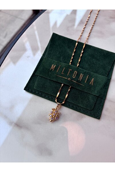 Miltonia Üzüm Çelik Kolye