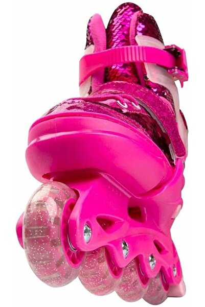 Genel Markalar Inline 4 Teker Paten Pembe Payetli