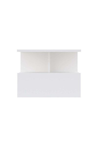 haaus Kabi hanging bedside table, 1 door, white, 45 x 30 x 34 cm