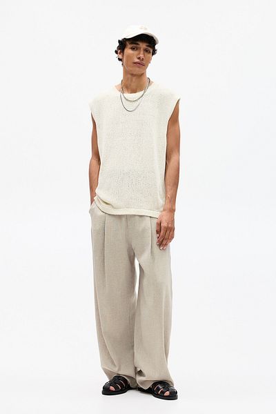Pull & Bear Rustic tailored fit trousers