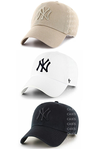 caxis Pălărie Sports Ny, unisex, set de 3 piese, la spate, reglabil cu velcro