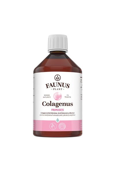 Faunus Plant Hydrolyzed Liquid Collagen for Hair, Skin, and Nails, Colagenus Beauty, 500 ml, Faunus Plant