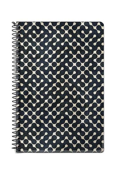 Stylizedd Connect The Dots A5 Spiral Notebook White/Blue