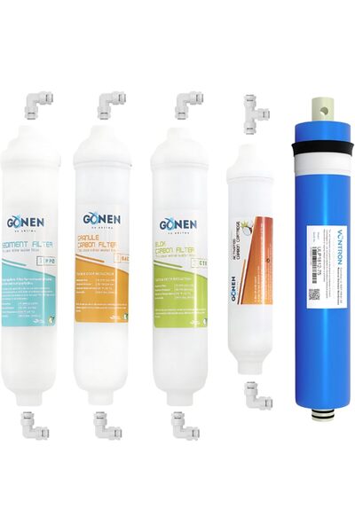 Genel Markalar Gönen Su Arıtma Kapalı Kasa Cihazı 5'li Filtre Seti - Orjinal ...