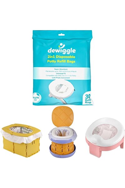 Hype Store Dewiggle Lazımlık Poşeti, 30 Adet Emici Pedli Seyahat Hijyen Poşet...