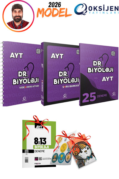 Oksijen Yayınları 2026 Model Oksijen Yayınlar Dr Biyoloji AYT Video Ders Kita...