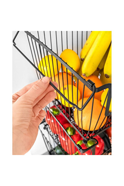shumee Black metal fruit and vegetable basket