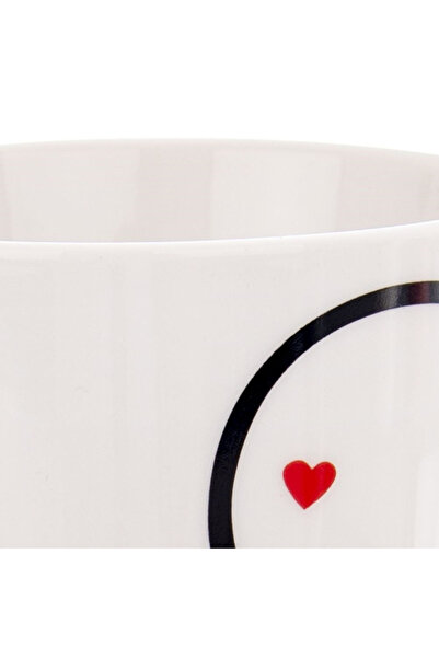 shumee 380ml heart-shaped porcelain mug