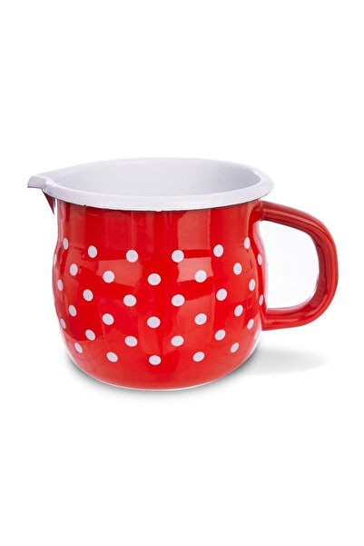 shumee TECKA 800ml red polka dot enamel mug