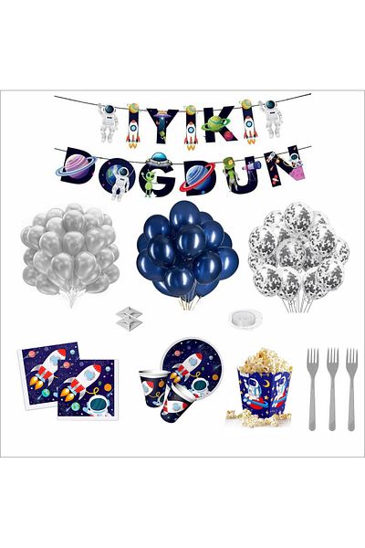 ZENVİVA Space Themed Mini Set for 16 People