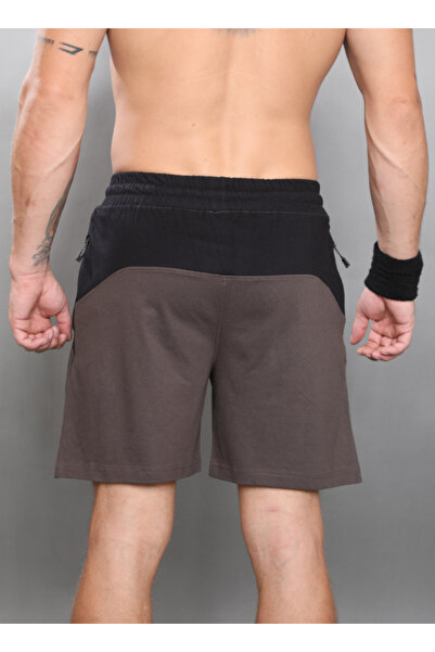 LAUREN SMITH Athletic Men’s Shorts 100%Cotton Comfortable Workout, Elastic Waist & Zipper Pockets-