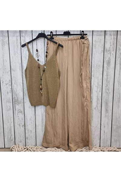 pudubutik Thin Strap Silvery Bronze Knitwear Undershirt