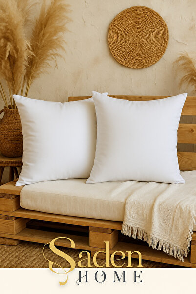 SADEN HOME HUSĂ PENTRU PERNE DUBĂ ALBĂ, HUSĂ INTERIOR PENTRU PERNE, ȚESUT BUM...