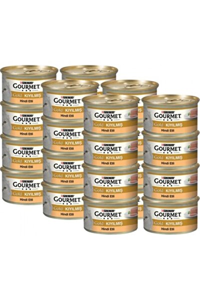 Gourmet Gold Kıyılmış Hindi Etli Konserve Yetişkin Kedi Maması 24 x 85 Gr