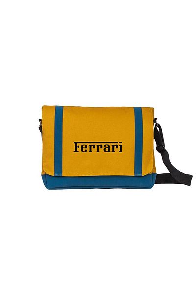 Z zepplin Ferari Text Black Yellow Messenger Bag