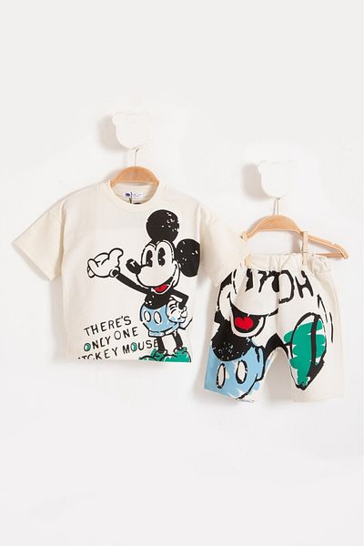JUMANJİ KİDS Yazlik Bottom Top Children's Shorts Suit