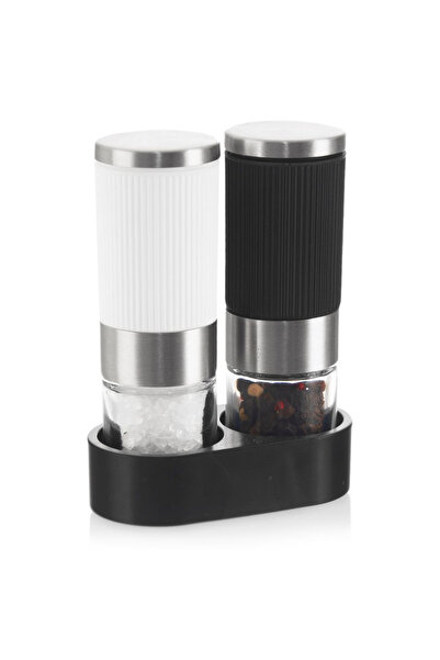 shumee Râșniță de piper și sare cu suport, 2 buc.