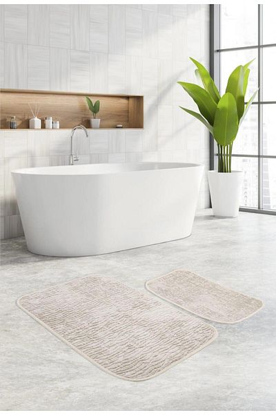 Özdilek 2-Piece Toilet Set Bathroom Mat