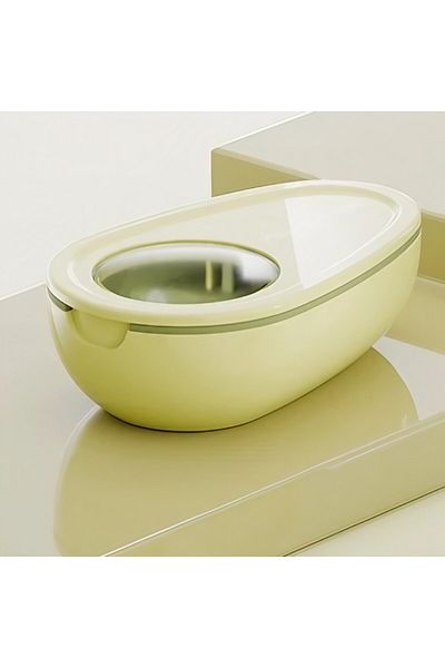 Flippy Cutie de pastile și depozitare pentru medicamente, rabatabilă, galbenă, 8x5x2,65 cm, compactă și portabilă, ideală pentru călătorii