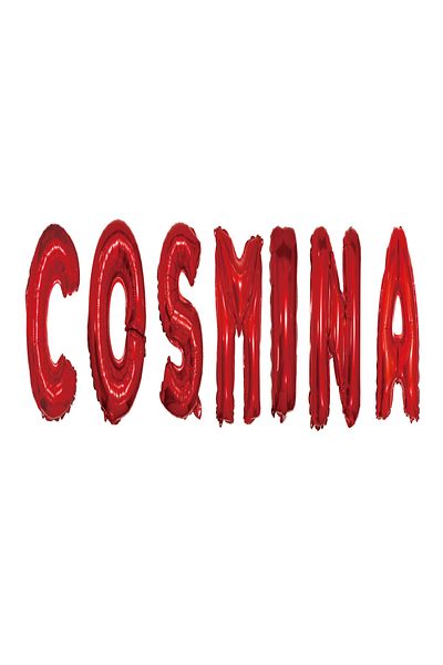 SDX Market Set of Balloons with Name Letters Cosmina, Red, 40Cm