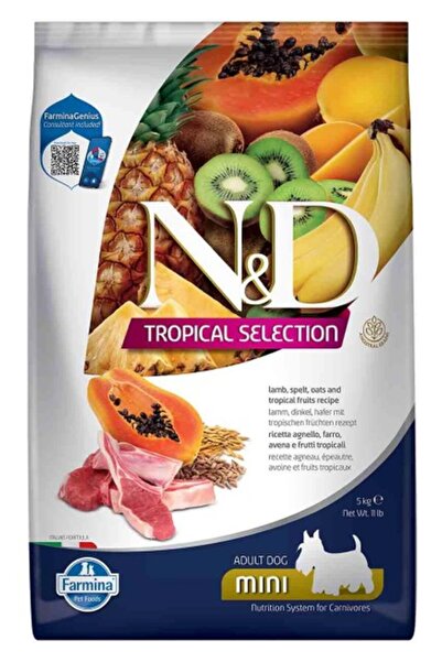 N&D Nd Tropical Selection Düşük Tahıllı Kuzu Etli ve Tropikal Meyveli Küçük I...