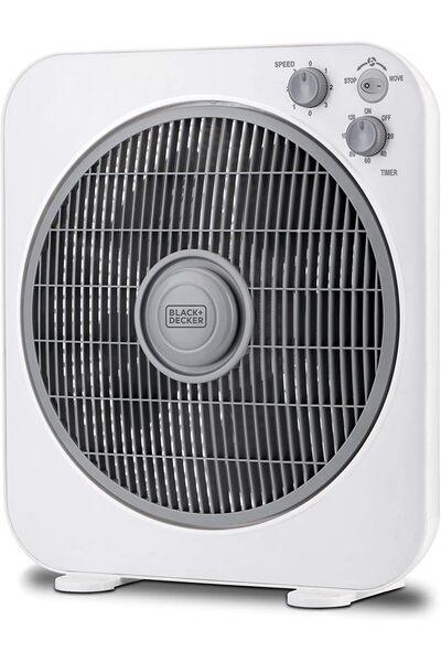 Generic Black & Decker 40W Box Desk Fan 12 Inch FB1220-B5 (White)