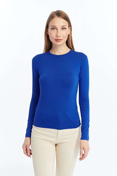 LAENT Body Saks Blue Black White cu gât rotund pentru femei din 3 piese