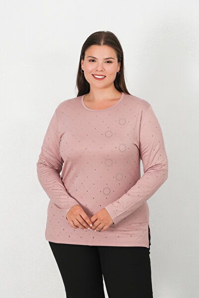 Lanze Stone Printed Long Sleeve Silky Combed Cotton