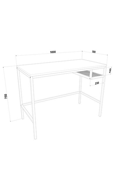 Deconode Mono Raflı Çalışma Masası