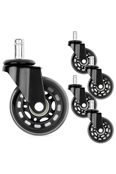 shumee IKEA armchair casters, rubber, 6.3 cm / 10 mm, 5 pcs.