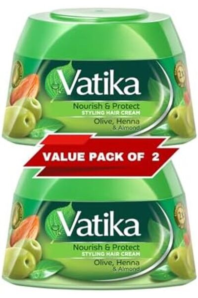 Vatika Naturals Vatika Nourish and Protect Hair Styling Cream 2 x 140ml - Pack 1