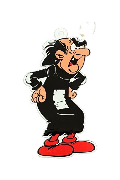OTO SÜSLEN İSTANBUL Pleksi Çizgi Film Kahramanları Gargamel Cam süsleri Vantuzlu