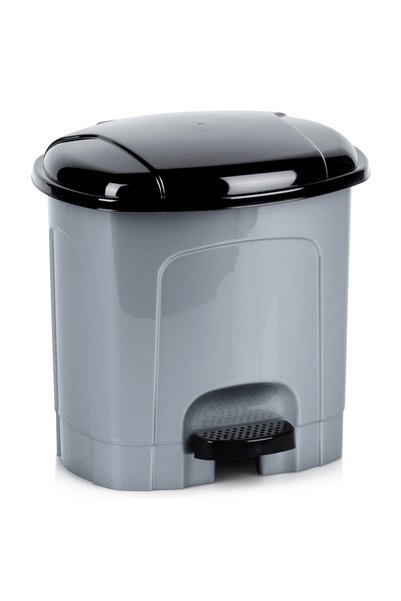 Orion Coș de gunoi cu pedală din plastic, gri, 3 l