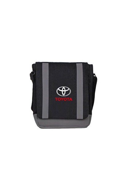 CrowsGate Toyota Text Logo Saddle Bag Black Color