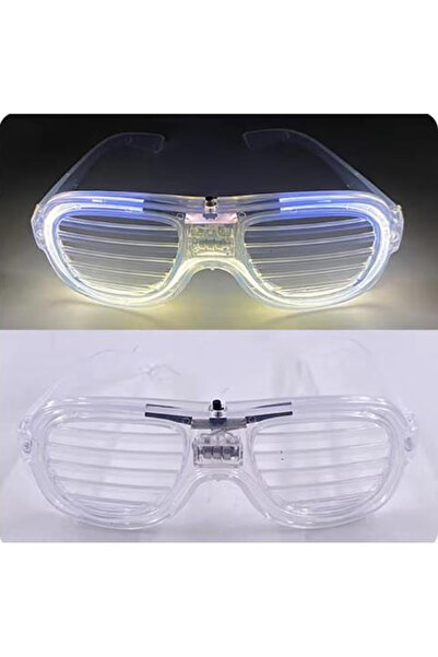 BSRE White led light party glasses - neon 3 mode