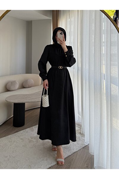 dimoroffical Saten Detaylı Elbise