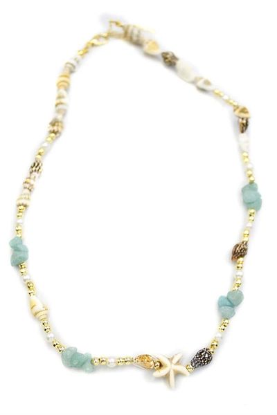 PRATİKOBA Starfish Necklace - Water Green