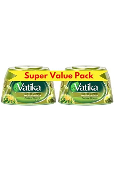 Dabur Hair Cream for Hair Fall Control from Vatika Naturals - 140 ml × 2 with Aloe Vera, Ghergir & Olive