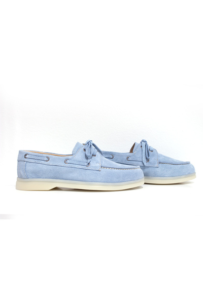 wanita milano Chic Stride Süet Deri Loafer