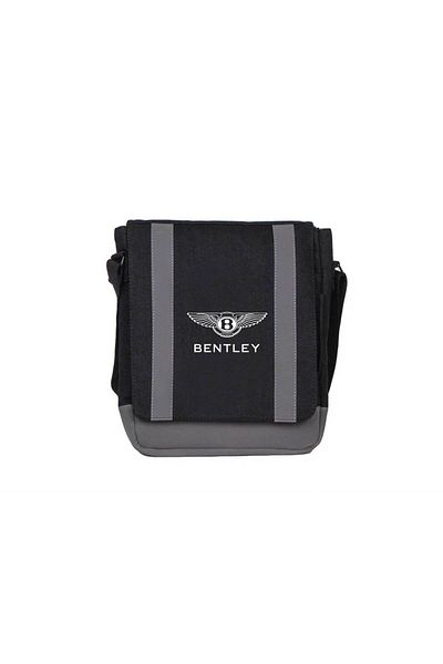 Z zepplin Bently Logo 2 Black Saddle Bag