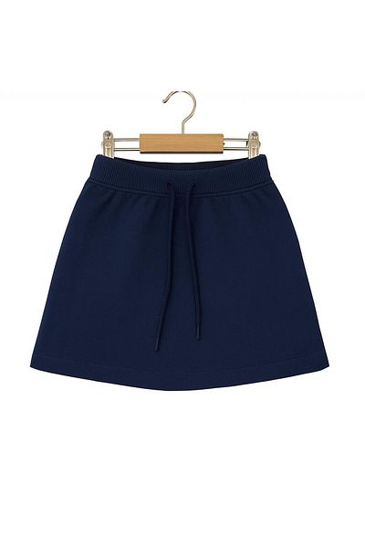 FERRY BUTİK Girl's Back to School Waist Rubber Ribbed Waist Shorts Skirt