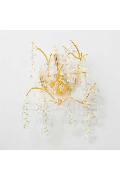 homelight ابليك مودرن كريستال الورد - ذهبي