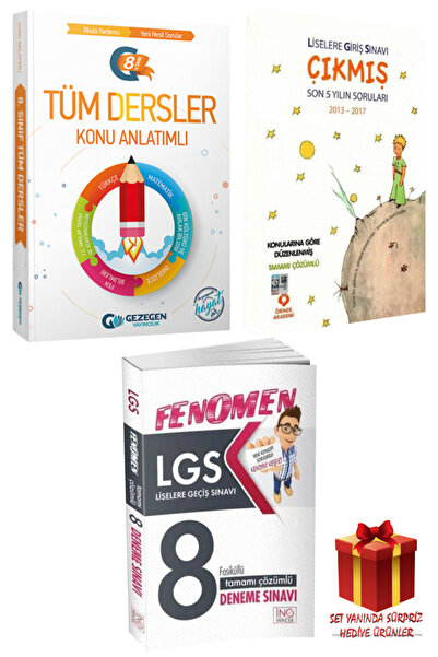 Gezegen Yayıncılık 8. Sınıf Tüm Dersler Konu Anlatımlı+ Örnek Akademi 5 Yıl Ç...