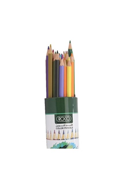 Roco مجموعة أقلام رصاص ملونة متنوعة متوسطة الحجم، مكونة من 36 لونًا - نابضة ب...